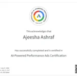 certification ai performance ads