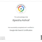 certification google ads search