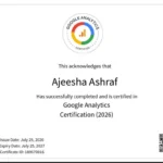 certification google analytics