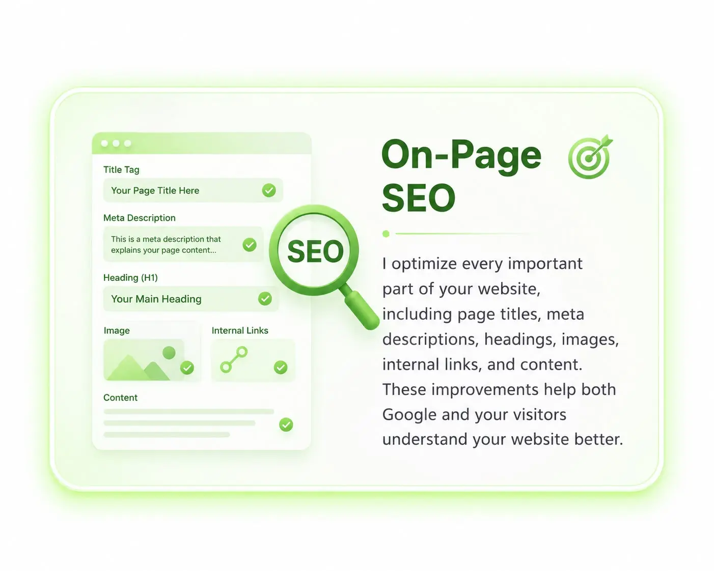 my services on- page seo