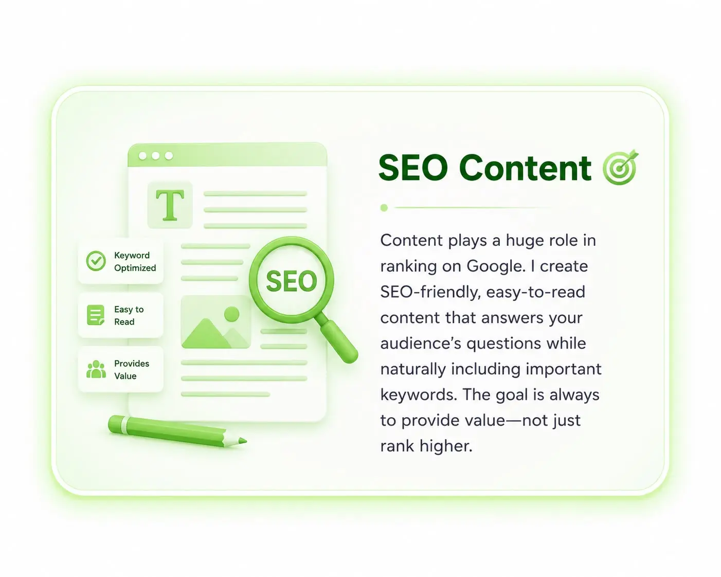 my services seo content